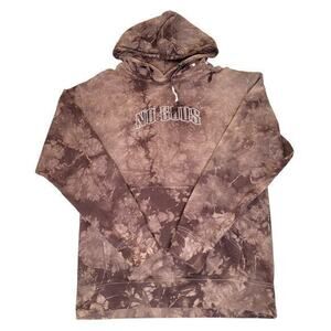 A**holes Live Forever Tie Dye Hoodie Brown/Beige size‎ Large Oversized Street